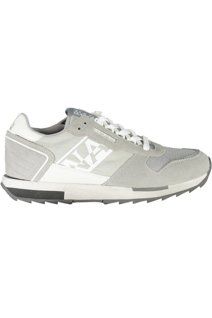 Gray Polyester Men Sneaker