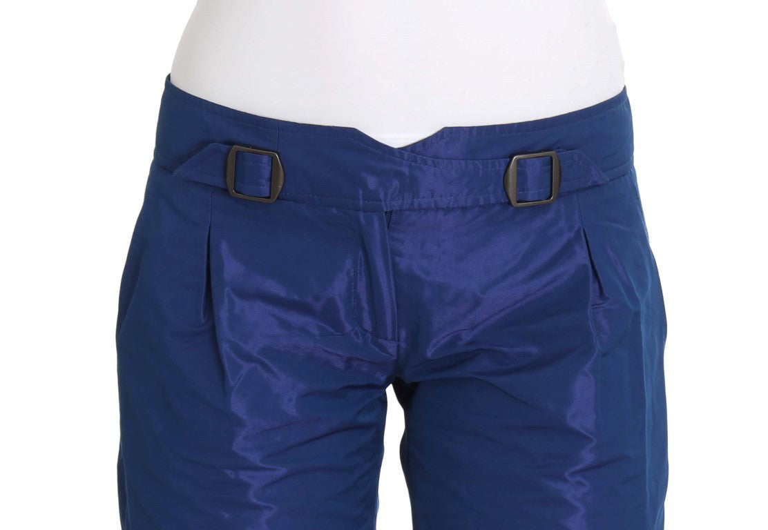 Chic Blue Mid Waist Shorts