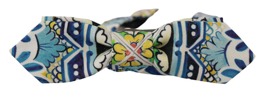 Majolica Print Silk Bow Tie