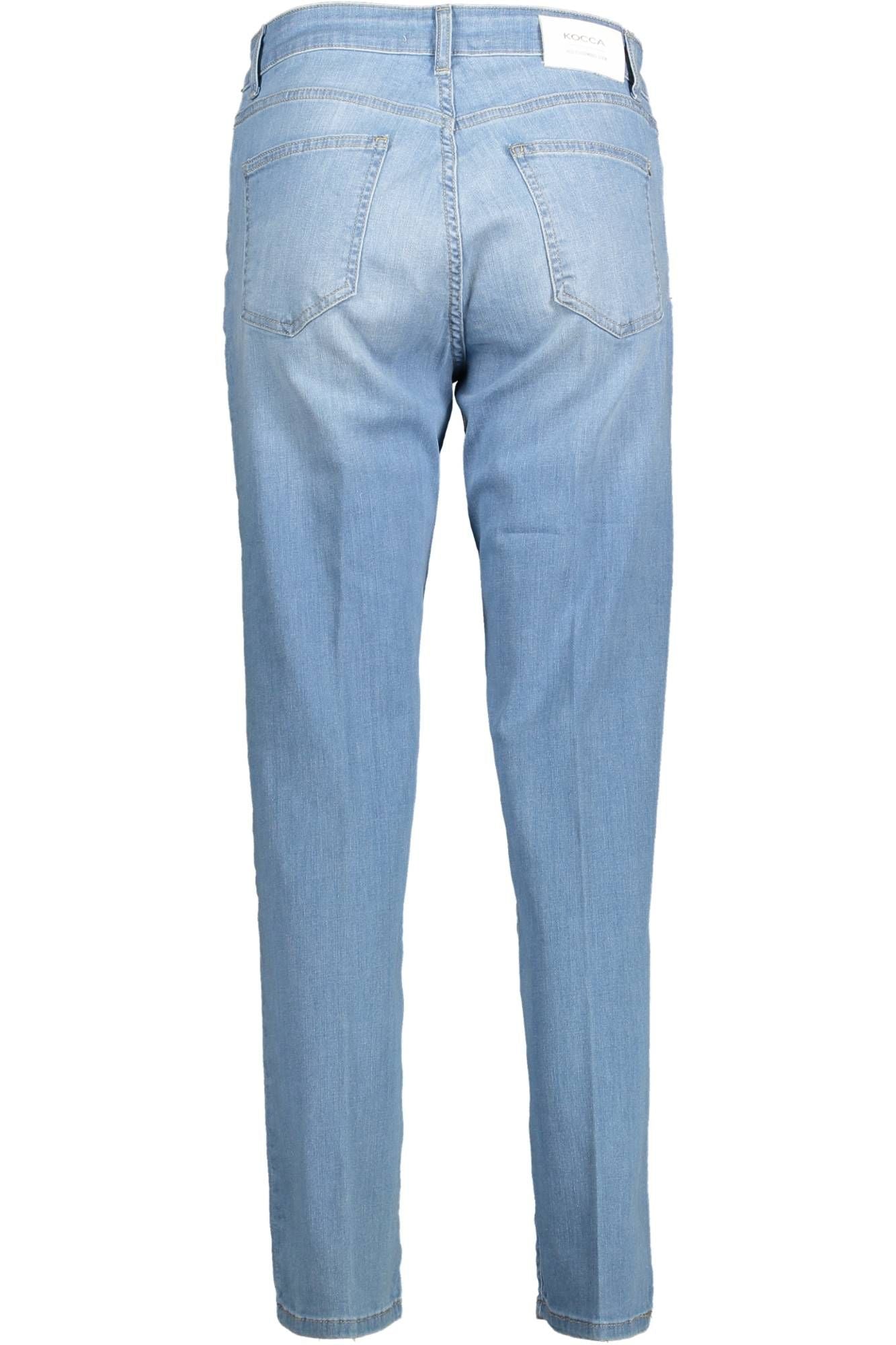 Light Blue Cotton Women Jeans