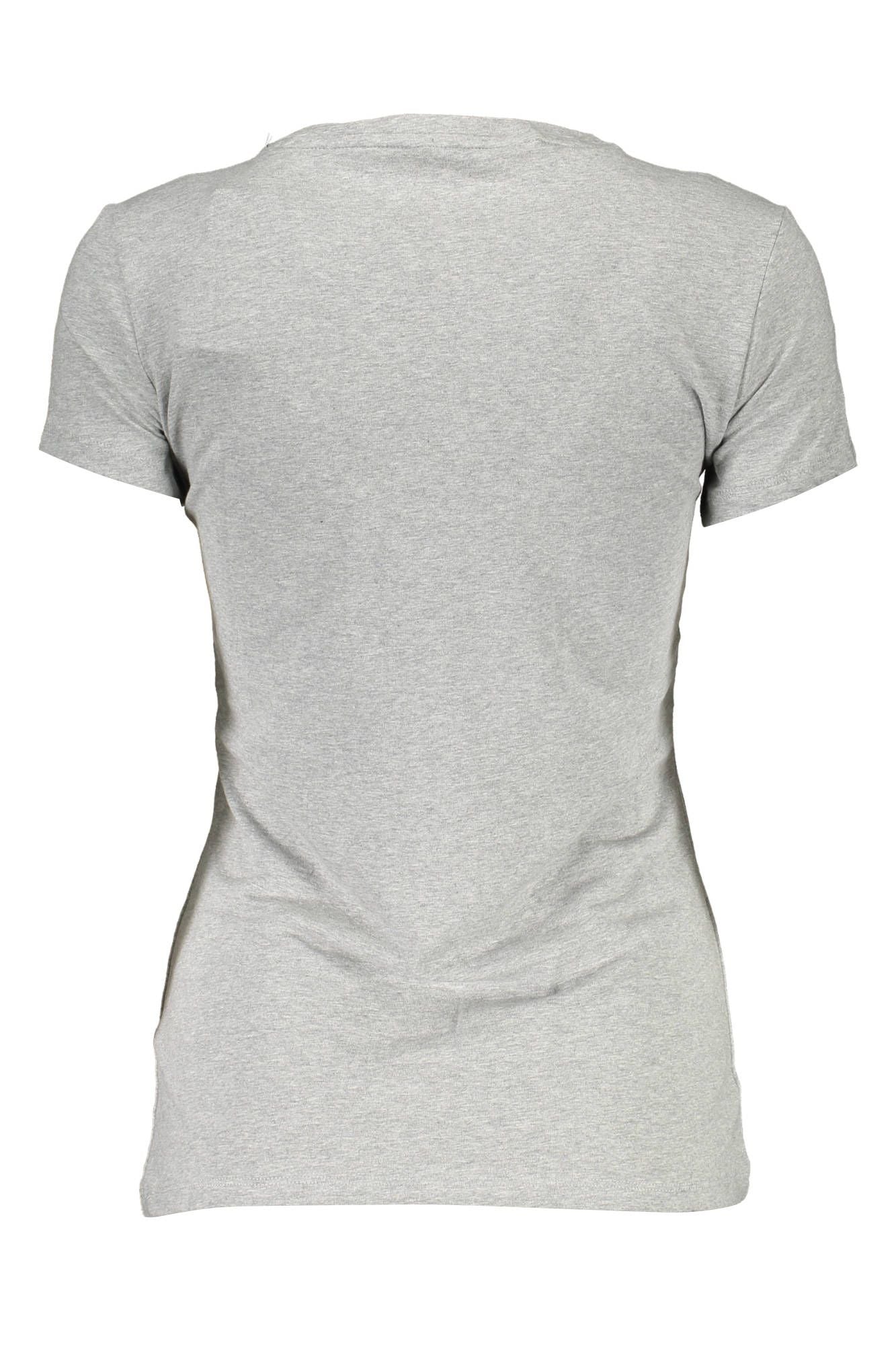 Gray Cotton Women T-Shirt