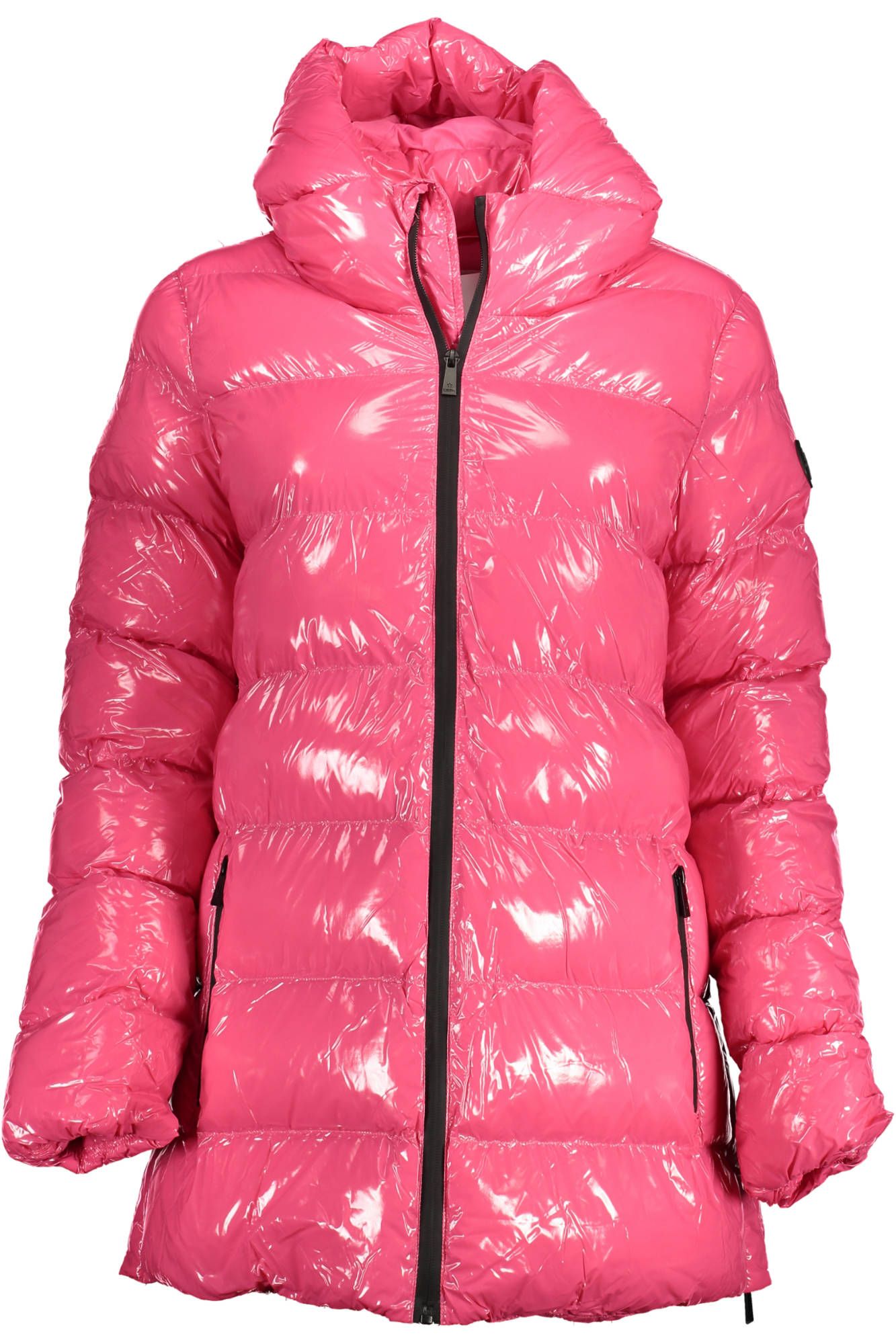 Pink Polyester Women Jacket