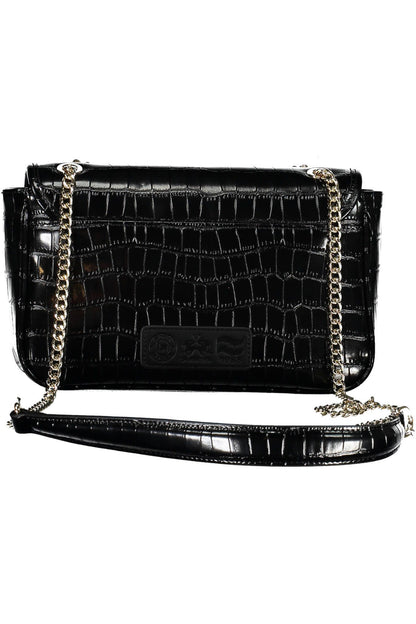 Black Polyethylene Women Handbag