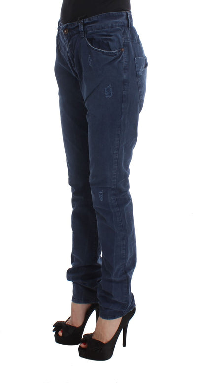 Chic Regular Fit Blue Denim Jeans