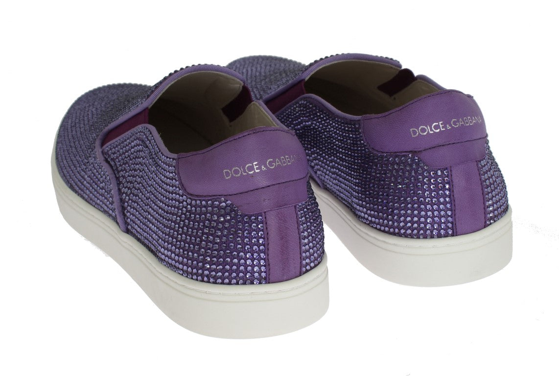 Elegant Purple Strass Fashion Sneakers