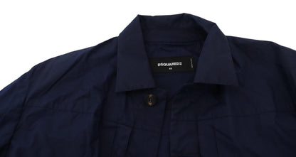 Svelte Dark Blue Cotton Shirt