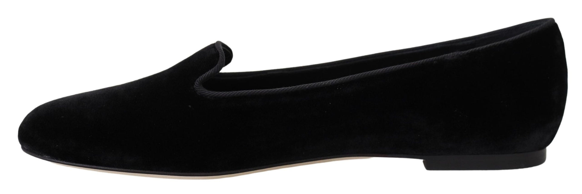 Elegant Black Silk-Blend Loafers