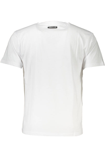 White Cotton Men T-Shirt