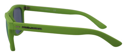 Acid Green Chic Full Rim Sunglasses