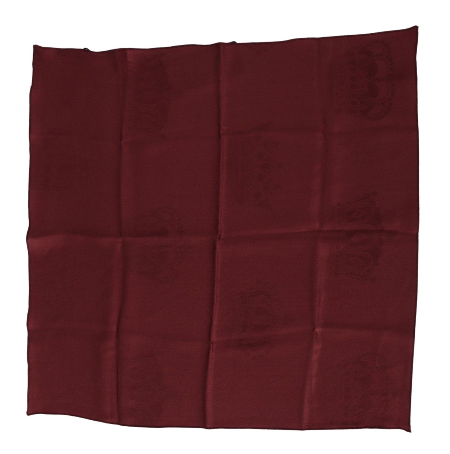 Elegant Red Silk Square Scarf Wrap