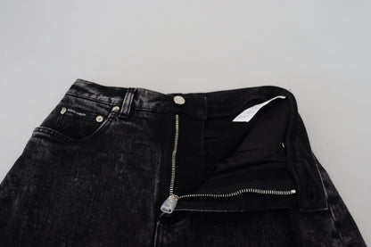 Elegant Black Denim Pants