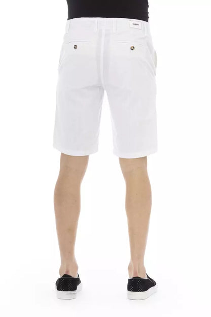 White Cotton Men's Bermuda Short