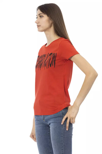 "Red Cotton Women Top"