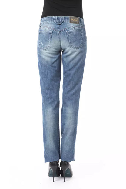 Blue Cotton Women Jean