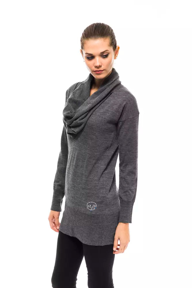 Gray Wool Women Sweater