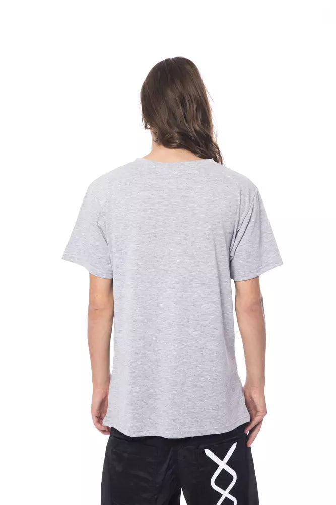 Gray Cotton Men T-Shirt