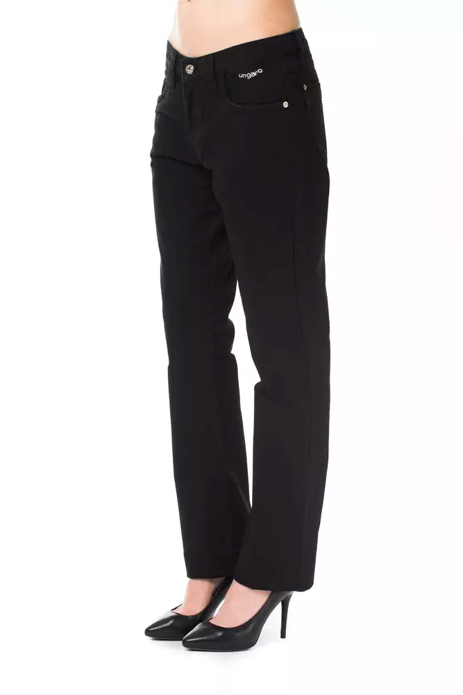 Black Cotton Women Pants