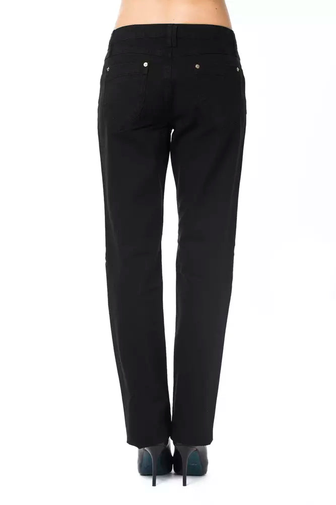 Black Cotton Women Pants