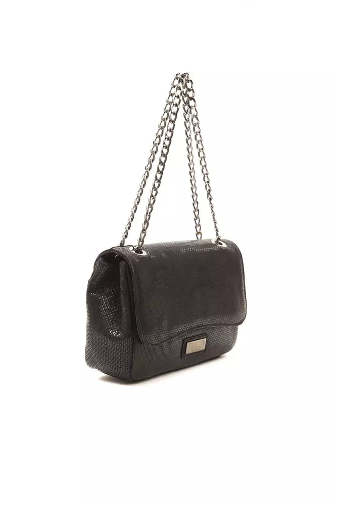 Black Leather Women Crossbody Bag