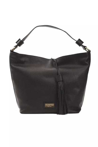 Black Leather Women Shoulder Bag