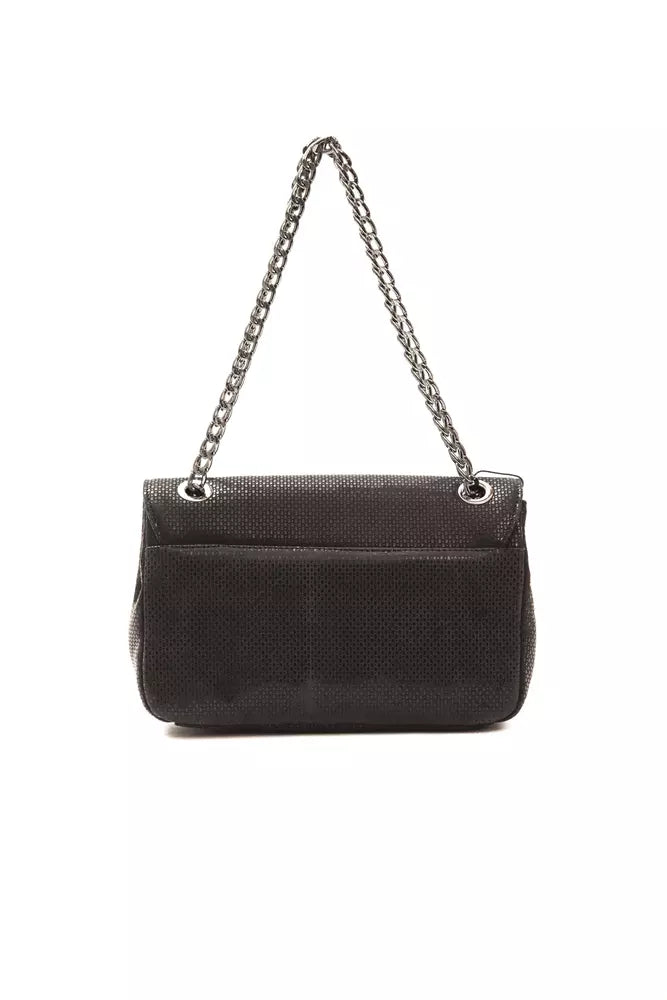 Black Leather Women Crossbody Bag