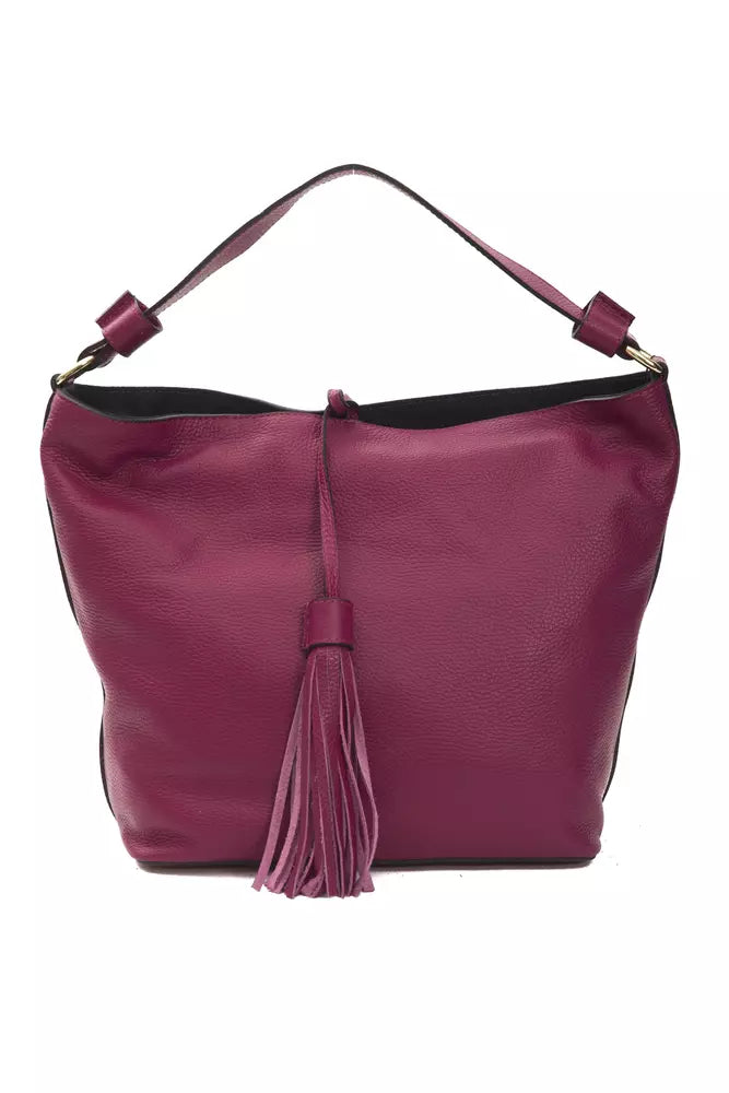 Burgundy Leather Women Shoulder Bag