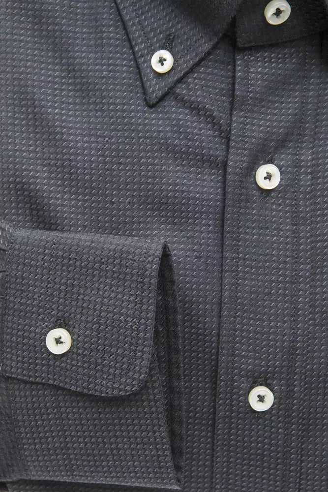 Green Cotton Men Shirt