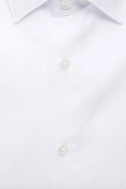 White Cotton Men's Shirt