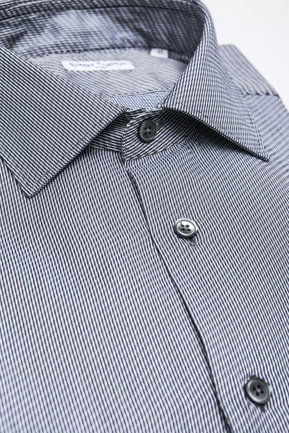 Blue Cotton Men Shirt