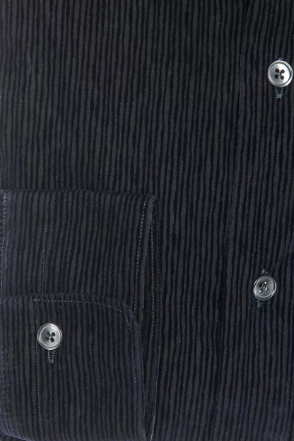 Black Cotton Men's Shirt