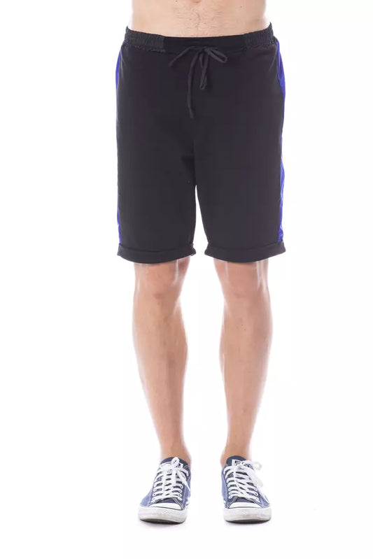 Black Cotton Men's Short