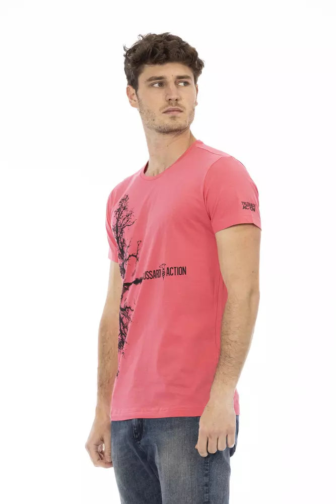 Multicolor Cotton Men T-Shirt