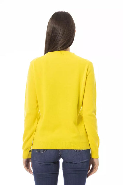 Yellow Wool Women Sweater