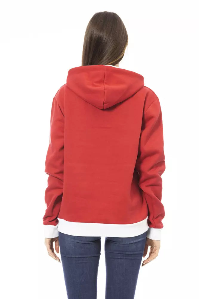 Red Cotton Women's Hoodie