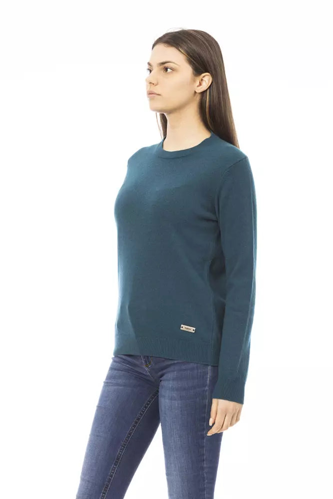 Green Wool Women Sweater