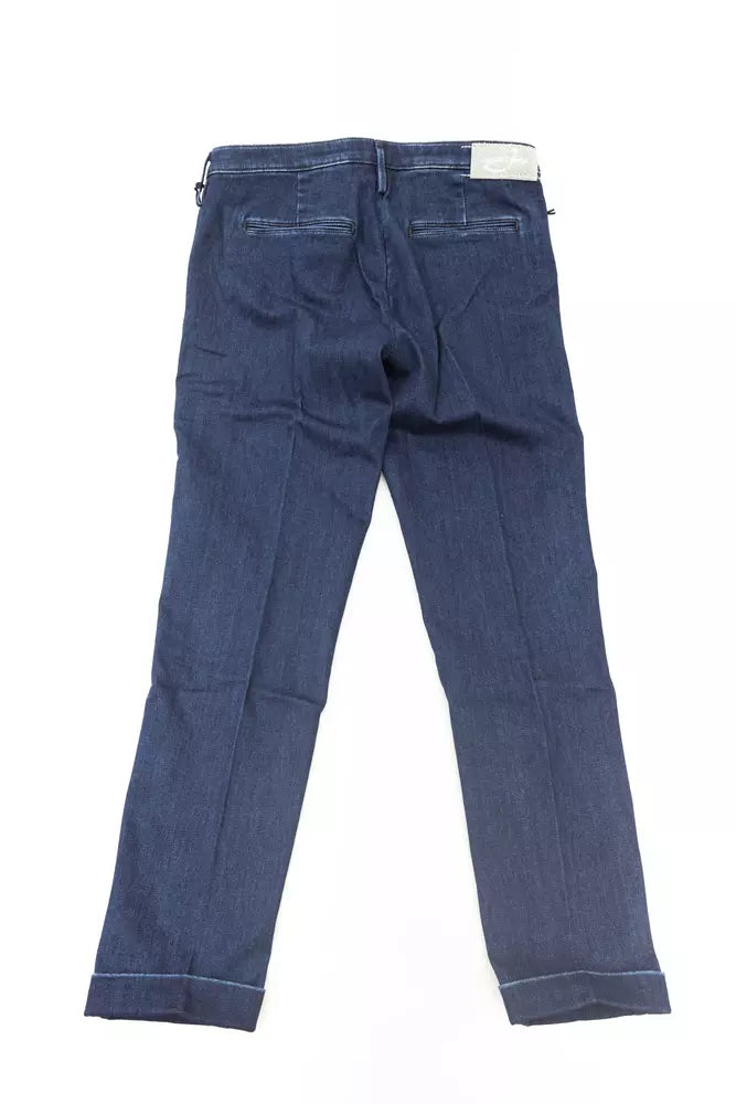 Blue Cotton Women Jeans