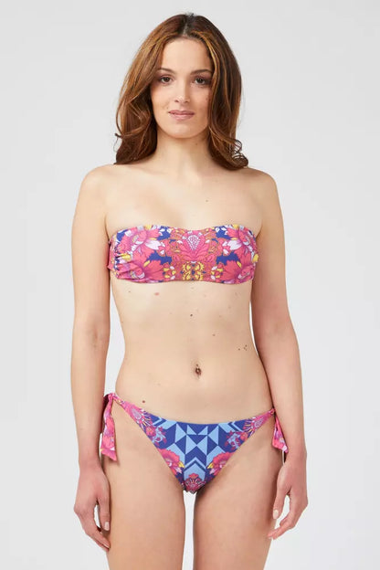 Fuchsia Polyester Women Swimwear