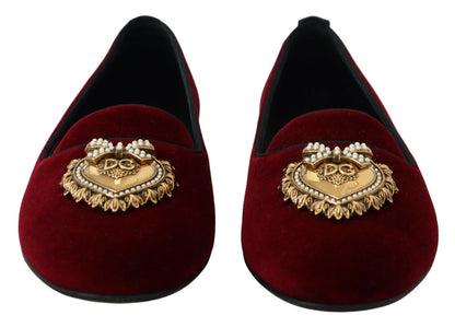 Bordeaux Velvet Devotion Loafers