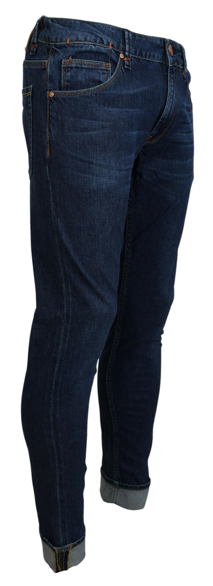 Exquisite Tapered Italian Denim in Blue