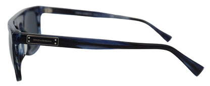 Elegant Blue Acetate Sunglasses