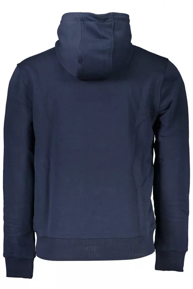 Blue Cotton Men Sweater