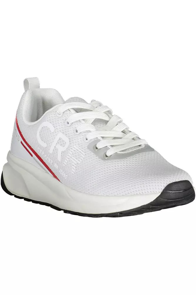 White Polyethylene Men Sneaker