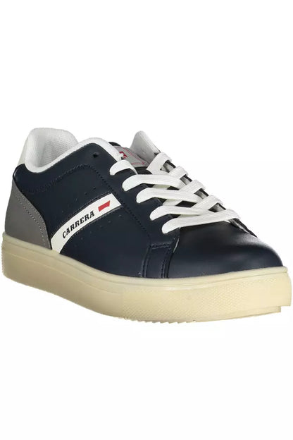 Blue Polyethylene Men Sneaker