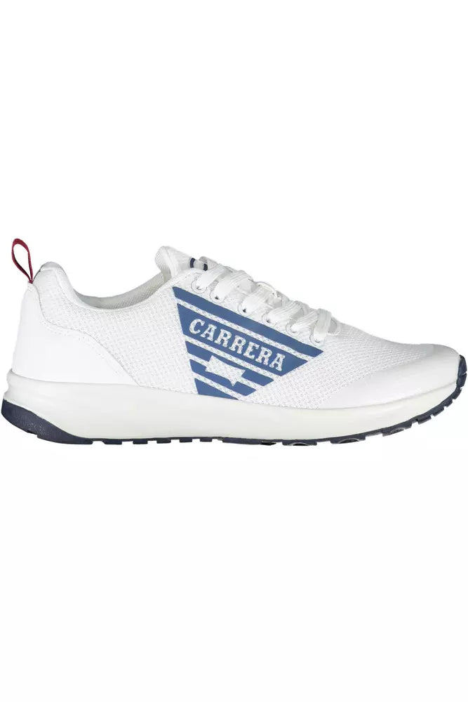 White Polyethylene Men Sneaker