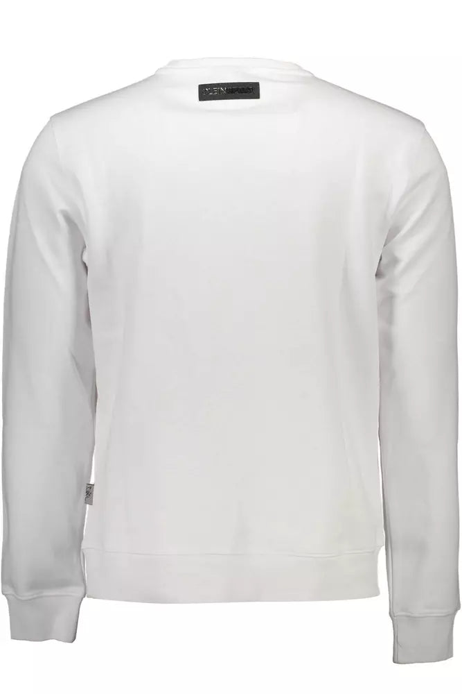 White Cotton Men Sweater