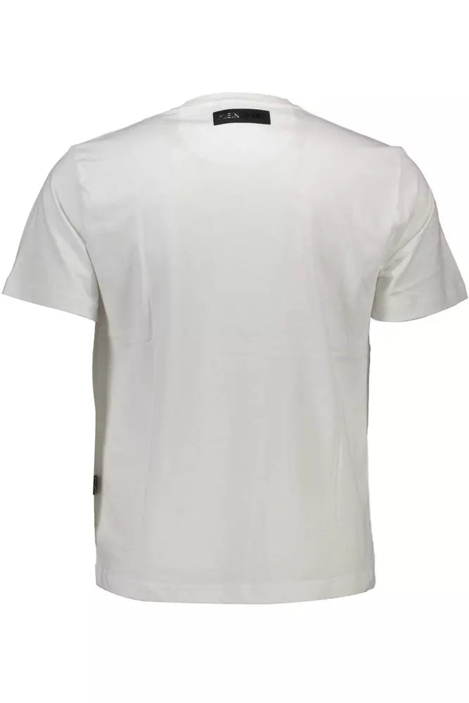 White Cotton Men T-Shirt