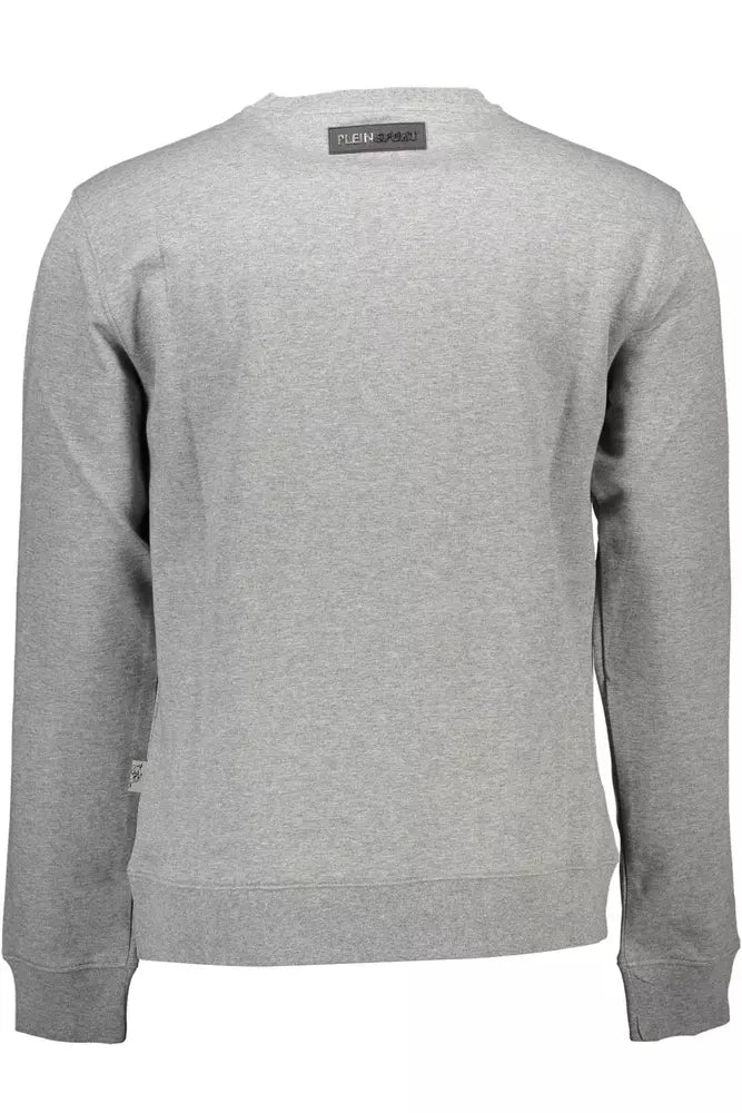 Gray Cotton Men Sweater