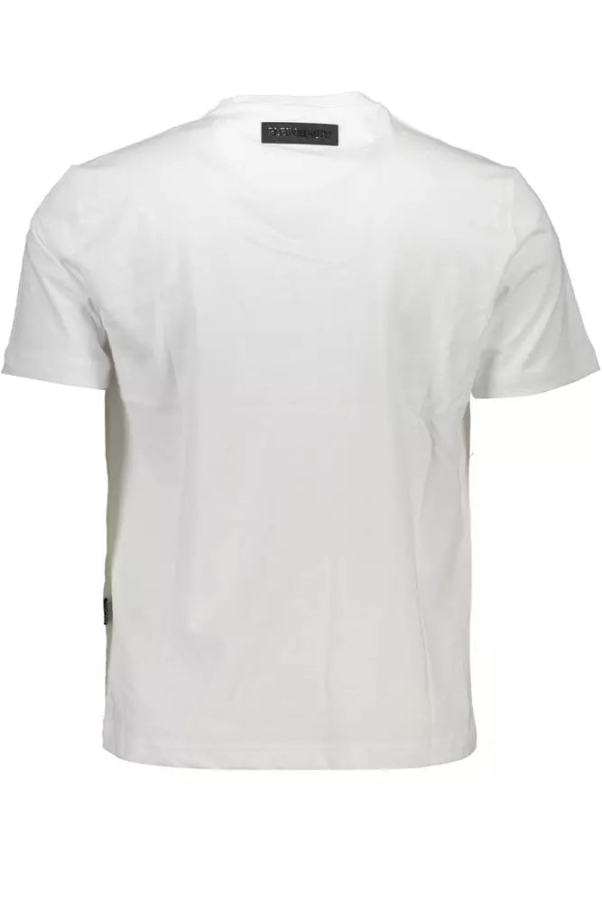 White Cotton Men T-Shirt