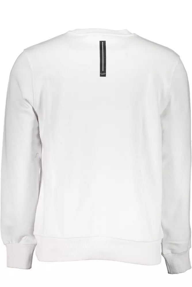 White Cotton Men Sweater