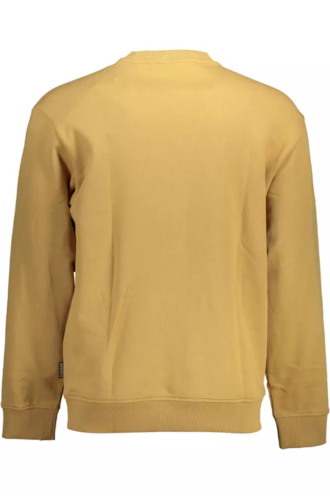 Beige Cotton Men Sweater